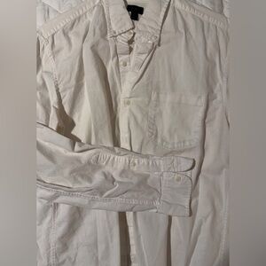 J. Crew Cream Casual Button Down Shirt